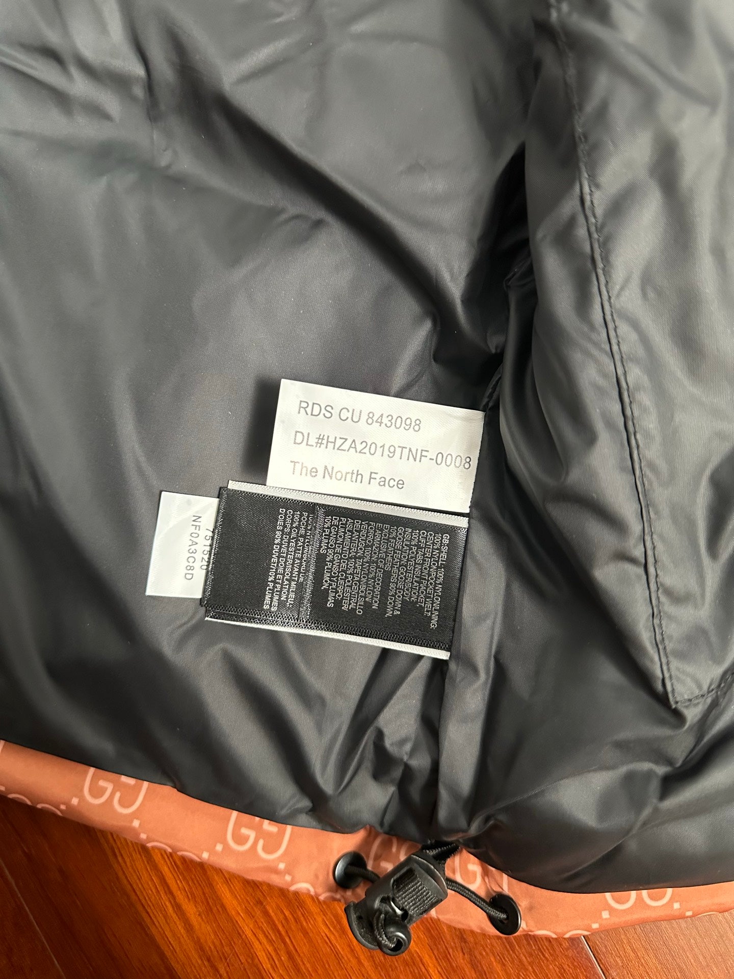 North Face and Gucci's joint down Giacca